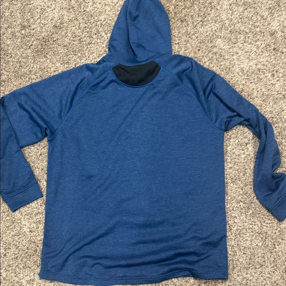 Under Armour Blue Hooded Pullover Sweatshirt - Picture 3 of 3